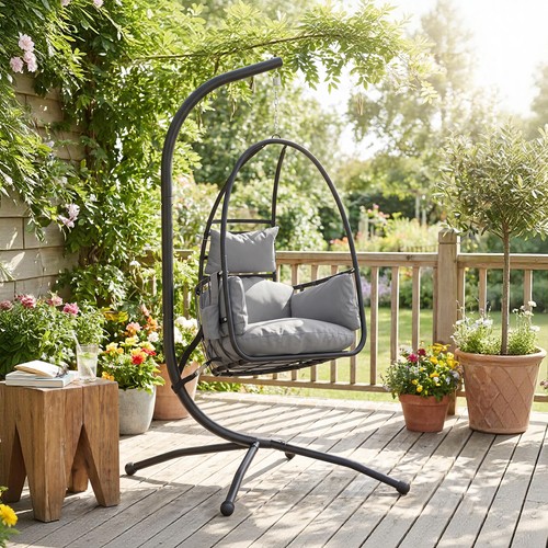 Hanging egg chair - chair,, indoor