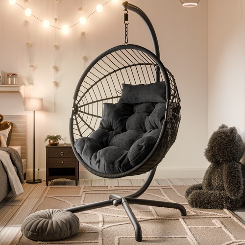 Hanging egg chair swing - chair, garden