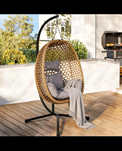 Hanging egg chair with stand - chair,