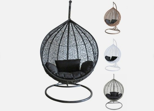 Rattan egg chair swing - rattan, outdoor