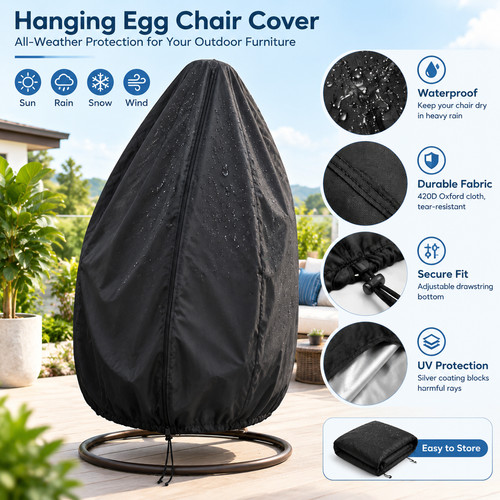 Hanging egg chair - hanging, cover