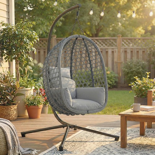 Hanging egg chair indoor - egg,