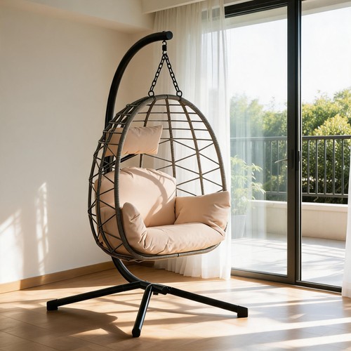 Rattan swing egg - rattan, garden