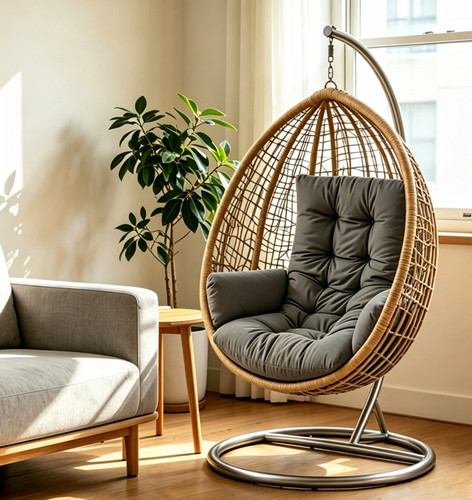 Hanging egg chair cushion - chair,