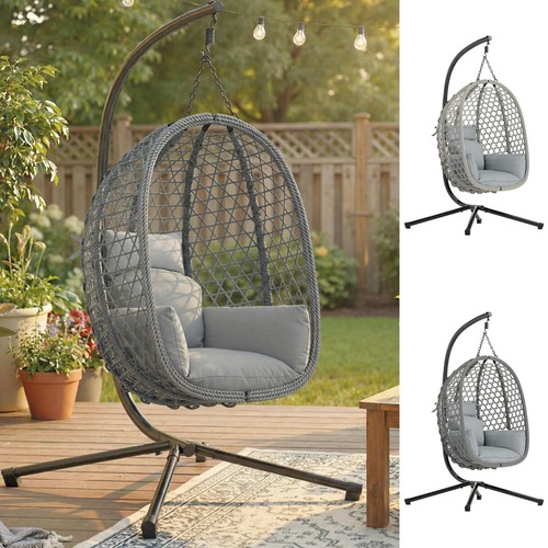 Hanging egg chair rattan - egg, chair,